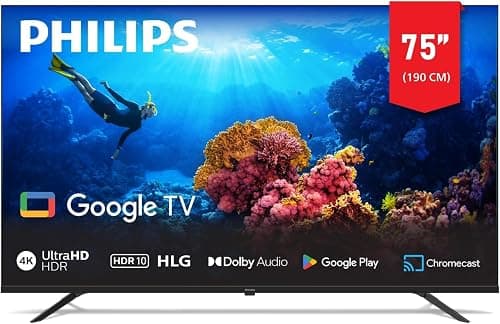 Philips 75 Inch 4K Smart Google TV 7100 Series 75PUT7129/56, Dolby Vision+ HDR 10,Google Voice Assistant, Youtube, Netflix, Shahid,2024 Model,1 Year Warranty on Amazon.ae - Price Tracker
