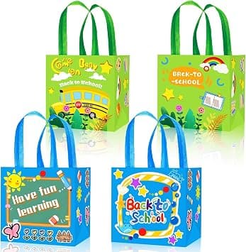 Back to School Gift Bags, Non-Woven Goodie Bags, Classroom Party Supplies, First Day Celebration, Welcome Gift for Students, 12 Pieces on Amazon.ae - Price Tracker