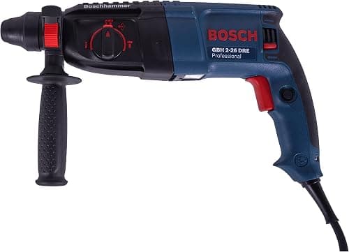 مطرقة دوارة GBH 2-26 DRE من بوش مع نظام تثبيت SDS بلس، متعددة الاستخدامات للاستخدام اليومي، معدل حفر فائق في فئة المطرقة 2 كيلوجرام، إيقاف تأثير للحفر في الخشب والستيل، أزرق على Amazon.sa - متتبع الأسعار