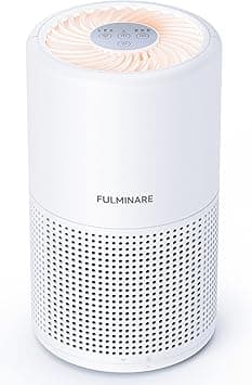 FULMINARE PU-P05 H13 True HEPA Quiet Air Purifier for Bedroom, Small Portable Air Cleaner with Night Light for Home Office Living Room Dormitory on Amazon.ae - Price Tracker