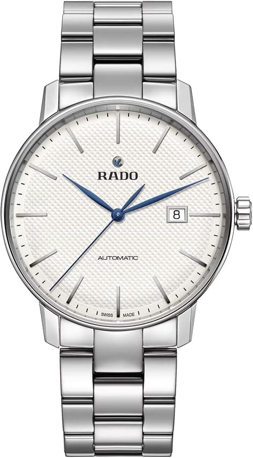 Rado Unisex Coupole Classic Stainless Steel Swiss Automatic Watch, White (R22876013) on Amazon.ae - Price Tracker