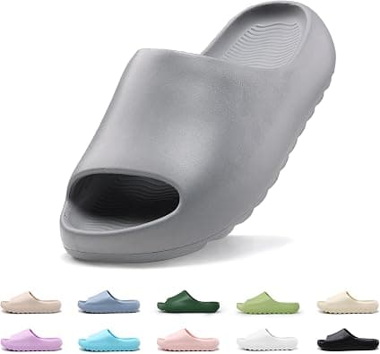 Cloud Slides for Kids,Pillow Slippers Open Toe Comfy Soft Garden Shoes for Girls Boys,Kids EVA Non-Slip Beach Shoes Bathroom Lightweight Sandals Cushioned Thick Sole Sandals على Amazon.ae - متتبع الأسعار