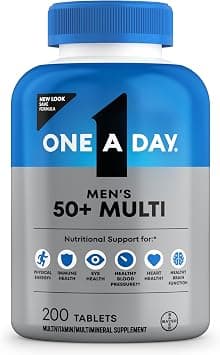 One A Day Men’s 50+ Healthy Advantage Multivitamin, Multivitamin for Men with Vitamins A, C, E, B6, B12, Calcium and Vitamin D, Tablet, 200 Count - Amazon.sa Price Tracker