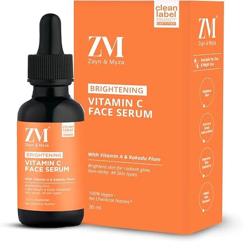 ZM Zayn & Myza Brite Me Up Vitamin C Face Serum | With Kakadu plum and most stable Vitamin C | For normal, combination, dry and sensitive skin| Reduces Blemishes, pigmentation على Amazon.ae - متتبع الأسعار