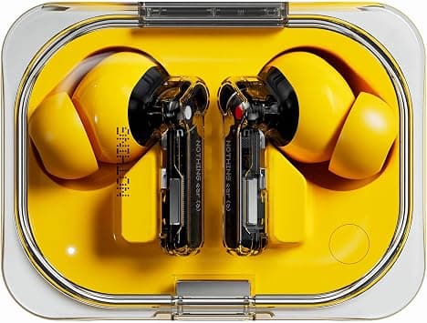 Nothing Ear (a) Wireless Earbuds, 45dB Hybrid Noise Cancelling Earbuds, Hi-Res Audio, Advanced Equaliser, Dual Connect, 6 Mics, 42.5H Playtime Ear Buds Wireless Bluetooth, Yellow on Amazon.ae - Price Tracker