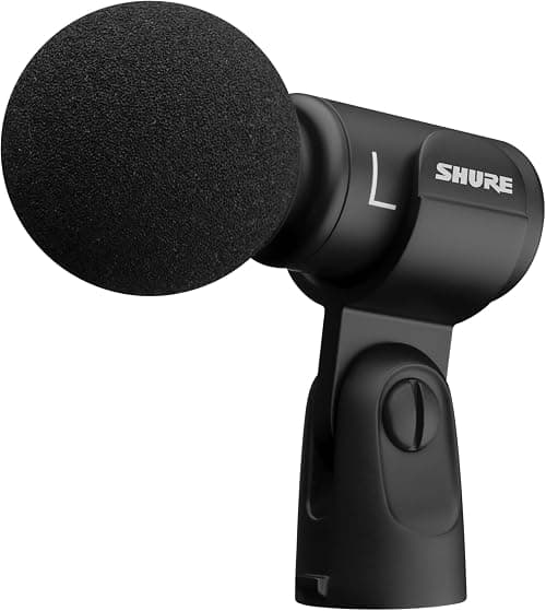 Shure MV88+, Stereo USB Condenser Microphone, Portable Audio Recording, For Mobile, PC Live Streaming, Podcast, Gaming, Black on Amazon.ae - Price Tracker