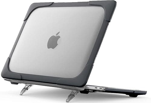 ProCase for MacBook Pro 13 Inch 2023 M2, 2022 2020 M1 A2338/ A2289/ A2251, Heavy Duty Hard Shell Case with Dual Layer Protective Cover and Kickstand for MacBook Pro 13-inch -Black on Amazon.ae - Price Tracker