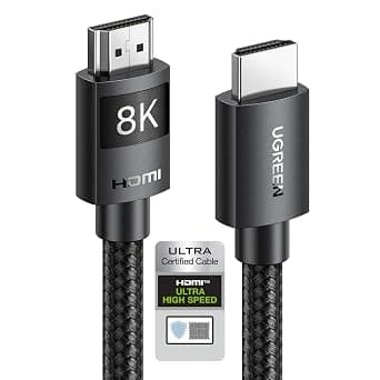 يوجرين سلك مضفر عالي السرعة 8K HDMI 2.1 الترا اتش دي لجهاز ماك بوك برو بلاي على Amazon.sa - متتبع الأسعار