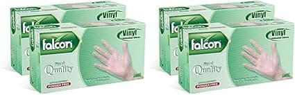 فالكون باك FALCON PACK unisex-adult NO Falcon Vinyl Gloves (pack of 200) on Amazon.ae - Price Tracker