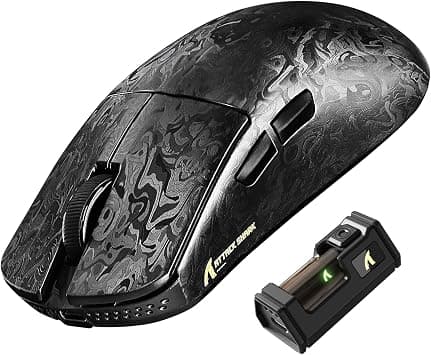 ATTACK SHARK R11 ULTRA Carbon Fiber 8000Hz Wireless Gaming Mouse, 49g SUPERLIGHT, 42000 DPI, 20000 FPS, PAW3950MAX, Nordic 52840 Chip, Ice-Feel Coating, BT/2.4G/Wired Mice, for PC/Mac, Forged Black on Amazon - Best Deal Finder