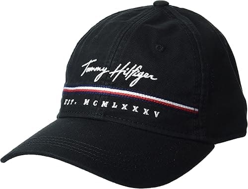 Tommy Hilfiger mens Signature Adjustable Baseball Cap Baseball Cap on Amazon.ae - Price Tracker
