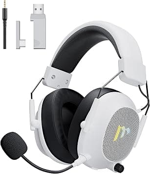 Mytrix Wireless Gaming Headset for PC, PS4, PS5, Mac, Switch, Surround Sound, 50mm Drivers, 2.4GHz / Bluetooth / 3.5mm Gaming Headphones with Noise Cancelling Detachable Mic, Over Ear Headphone on Amazon.ae - Price Tracker