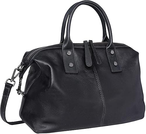 Iswee Genuine Leather Satchel Tote Bag Top Handle Handbag Designer Shoulder Bag Large Capacity Cross Body Bag on Amazon.ae - Price Tracker