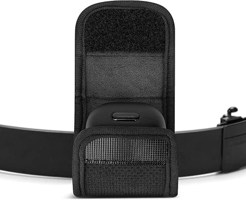 Geekria Earbuds Pouch with Belt Loop Compatible with Soundcore Liberty 4 NC/5 Pro, Aero Fit 2, P40i, P30i, Protective Case Cover with Clip Holder for Bag Strap (Black) على Amazon.ae - متتبع الأسعار