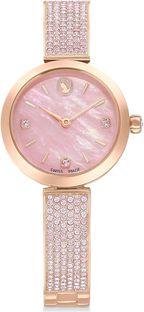 Swarovski Illumina Watch Swiss Made, Crystal Bracelet, Pink, Rose Gold-Tone Finish 5678756 on Amazon.ae - Price Tracker