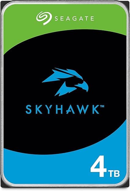 Seagate Skyhawk, 4TB, Video Internal Hard Drive, 3.5", SATA, 6Gb/s, 64MB Cache, for DVR/NVR Security Camera System, with Drive Health Management, FFP (ST4000VXZ16) on Amazon.ae - Price Tracker