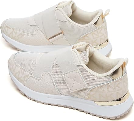 Women's Print Slip-On Sneakers with Elastic Strap, Easy On/Off Lightweight Casual Walking Shoe on Amazon.ae - Price Tracker