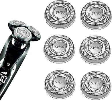 SH90 Replacement Heads Compatible with Philips norelco Series 9000(S9xxx) 8000(S8xxx) Electric Razor Shaver, Upgrade SH90/62 Replacement Double Blades for Philips Shaver 9000 on Amazon.ae - Price Tracker