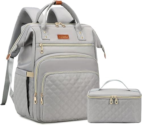 AIJIEKE Lunch Backpack for Women, 15.6 inch Laptop Backpack for Women, Work Backpack for Women with Lunchbox for Travel Nurse on Amazon.ae - Price Tracker