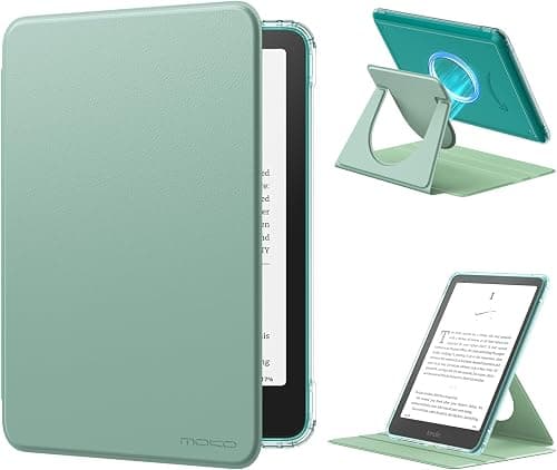 MoKo Rotating Case for 7" Kindle Paperwhite 12th Gen/Colorsoft, Agave Green on Amazon.ae - Price Tracker