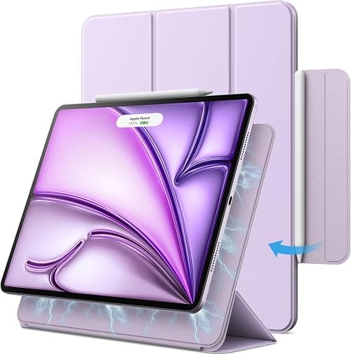 JETech Magnetic Case for iPad Air 11" M4/M3/M2, Air 5/4, Light Purple | For iPad Air 11" (2026-2024) & Air 5/4 10.9" (2022/2020)&iPad Pro 11 (2018), Slim Smart Design Cover, Lightweight Protection on Amazon.ae - Price Tracker