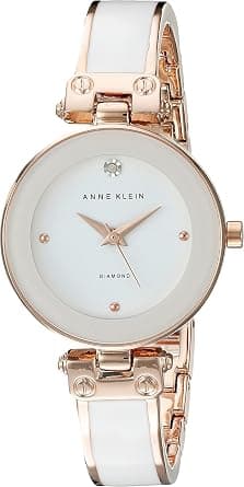 Anne Klein Women's Genuine Diamond Dial Bangle Watch on Amazon.ae - Price Tracker