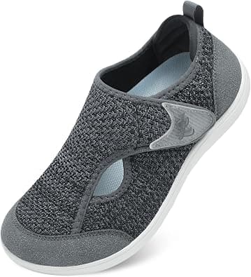L-RUN Womens Wide Barefoot Shoes Breathable Walking Shoe Adjustable Zero Drop Sneakers for Wide Width Feet on Amazon.sa - Price Tracker