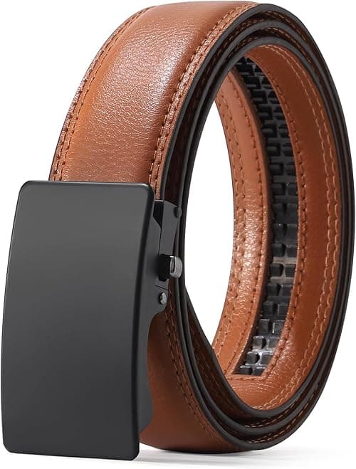 AWAYTR Ratchet Leather Belt for Men - Genuine Leather Black and Brown Belt for Dress Casual Pants on Amazon.ae - Price Tracker
