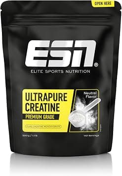 ESN Ultrapure Creatine Monohydrate - Able to increase physical performance during short, high-intensity phases - 500g على Amazon.ae - متتبع الأسعار