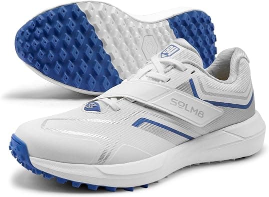 SOLM8 S4 Cricket Shoes for Men & Women - FlexSkin Seamless Upper, Diagonal Strap, Wider Toe Box with Advanced Cushioning for Turf & Field Sports on Amazon.ae - Price Tracker