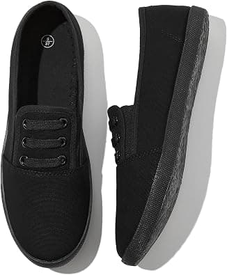 Women's Canvas Slip on Sneakers Casual Slip on Walking Shoes Womens Tennis Shoes Flat Dress Shoes Non Slip Work Shoes on Amazon.ae - Price Tracker