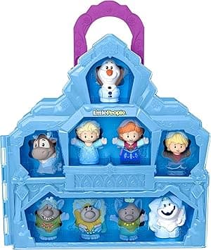 Fisher-Price Little People Toddler Toy Disney Frozen Carry Along Castle Case Playset with Figures for Pretend Play Kids Ages 18+ Months - Amazon.ae Price Tracker
