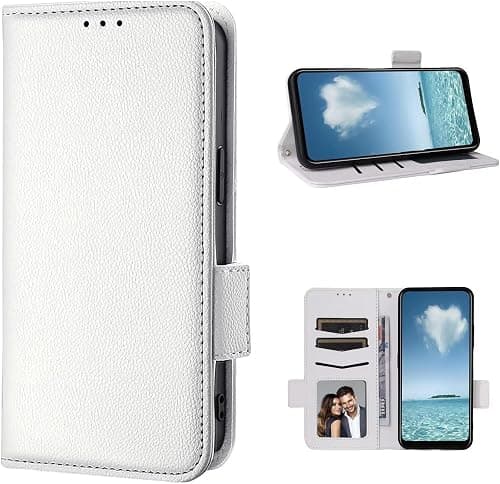 COQUE Case for Xiaomi Poco F8 Ultra 5G Magnetic Lateral Closure Litchi (Shock Resistant) with Card Slot Box-Bianco on Amazon.ae - Price Tracker