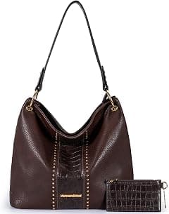 Montana West Hobo Purses and Handbags for Women Top Handle Tote Bags Vegan Leather Shoulder Satchel Handbags with Zipper - Amazon.sa Price Tracker