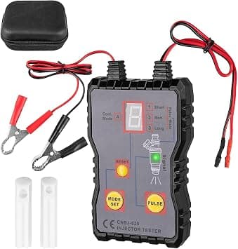 Fuel Injector Tester and Cleaner Tool Kit, 4 Pulse Modes with 2 Size Adapters for Efficient Injector Maintenance, DIY Cleaning Kit with 40" Power Cord for Automotive, Diesel, Motorcycle على Amazon.ae - متتبع الأسعار