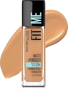 Maybelline New York Fit Me Matte Plus Pore Less Foundation Makeup, Normal to Oily, Toffee, 1 Fluid Ounce on Amazon.ae - Price Tracker