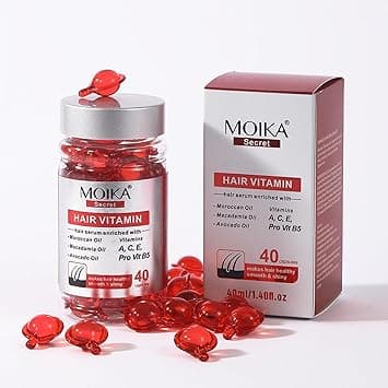 Hair Care Oil, Hair Vitamin Hair Treatment Serum with Moroccan Oil Macadamia Oil Avocado Oil Hair Oil for Dry and Curly Hair (1 bottle) on Amazon.ae - Price Tracker