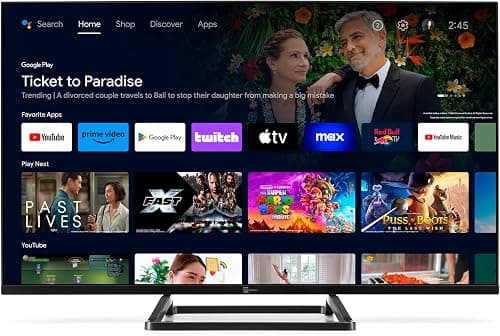 Smart TV 32" TELE System TS32FL SMG14 Android TV, DVB-T2/S2, Google Cast/Chromecast, Google Assistant, tivùsat HD, HbbTV, TV pause, voice remote control, 12V/220V for home, RV, Boat on Amazon.ae - Price Tracker