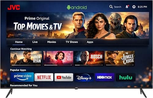 JVC 55 Inch Andorid UHD 4K Tv LT-55N775 على Amazon.ae - متتبع الأسعار