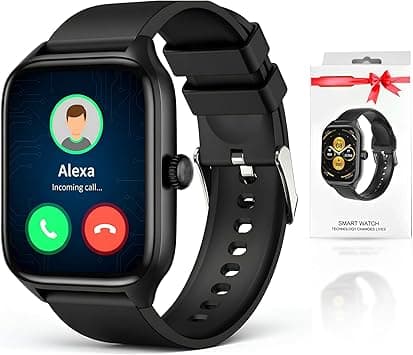 C20 Smartwatch | Bluetooth Calling 1.85" Large HD Display| Men Women (Answer/Make Calls)| Fitness Tacker with Heart Rate/Pedometer/Calories/Sleep Monitor/100+ Sport Modes| Waterproof on Amazon.ae - Price Tracker