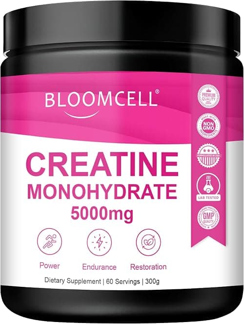 Micronized Creatine Monohydrate Unflavored Powder - 300g, 60 per serving | Enhances Muscle Building, Power & Recovery Support| Workout Supplement, Boosts Immune | Non-GMO & Gluten-free on Amazon.ae - Price Tracker