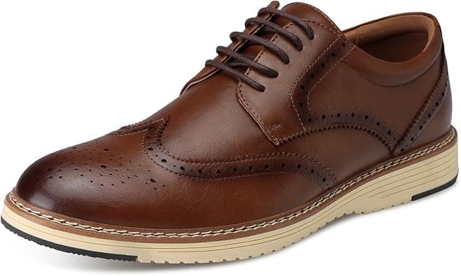 Men's Oxfords Dress Shoes: Casual Business Oxford Wingtip Brogue Men Derby Shoes on Amazon - Best Deal Finder