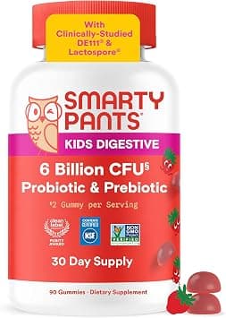 SmartyPants Kids Probiotic Immunity Gummies: Prebiotics & Probiotics for Immune Support & Digestive Comfort, Strawberry Crème Flavor, 60 Gummy Vitamins, 30 Day Supply, No Refrigeration Required - Amazon.sa Price Tracker