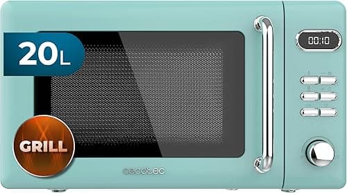 Cecotec Microwaves 20L With Grill Proclean 5110 Retro Green. 700 W on 5 levels, timer up to 60 minutes, 8 programs and defrosting mode, vintage design in green on Amazon.ae - Price Tracker