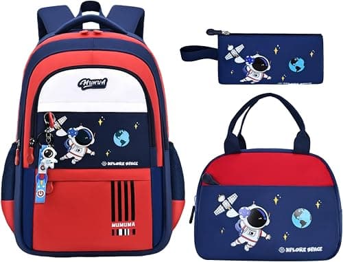 MITOWERMI 3pcs Kids Backpack with Lunch Box School Bag for Boys Girls Backpack Bookbag Set for Elementary School Student على Amazon.ae - متتبع الأسعار
