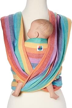 Hip Baby Wrap Woven Baby Carrier for Infants and Toddlers - Baby Carrier for Mom, Baby Wearing Carrier, and Nursing Cover - Great Baby Shower & Mother's Day Gift Baby Wrap for Mom Summer Rainbow على Amazon.ae - متتبع الأسعار