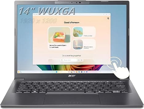 acer Aspire Laptop, 14" WUXGA Touch IPS Display, Intel Ultra 5-226V, 8 Cores, 16GB LPDDR5X RAM, 512GB PCIE SSD, BK, AI Copilot+PC, Webcam, Windows 11 Home, TWE Mouse Pad on Amazon.ae - Price Tracker