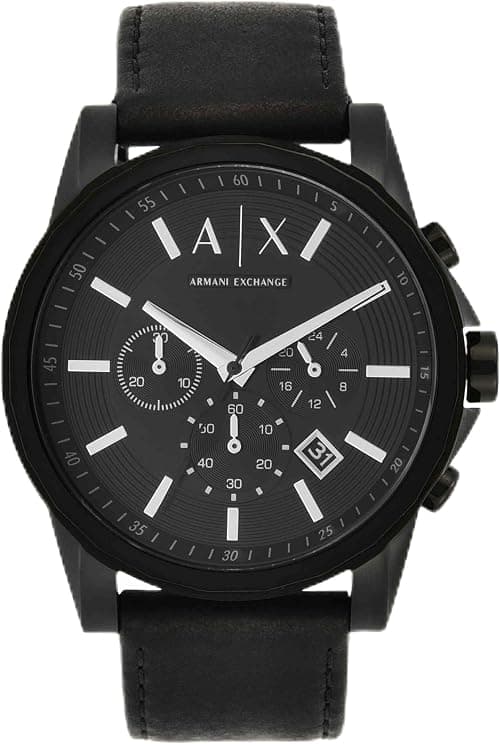 Armani Exchange Watch for Men, Chronograph Movement and 45mm Case Size with Stainless Steel, Leather or Silicone Strap on Amazon.sa - Price Tracker