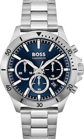 BOSS Chronograph Quartz Watch for men Collection Troper with Leather or Stainless Steel strap on Amazon.ae - Price Tracker