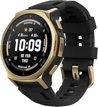 Amazfit T-Rex 3 Pro Outdoor Smart Watch 44mm Sapphire AMOLED Display with Flashlight, Ti Bezel, Dual Band GPS, Offline Maps, 17 Days Battery, 10 ATM, 180+ Sports Mode for Android & iPhone, Black Gold on Amazon.sa - Price Tracker